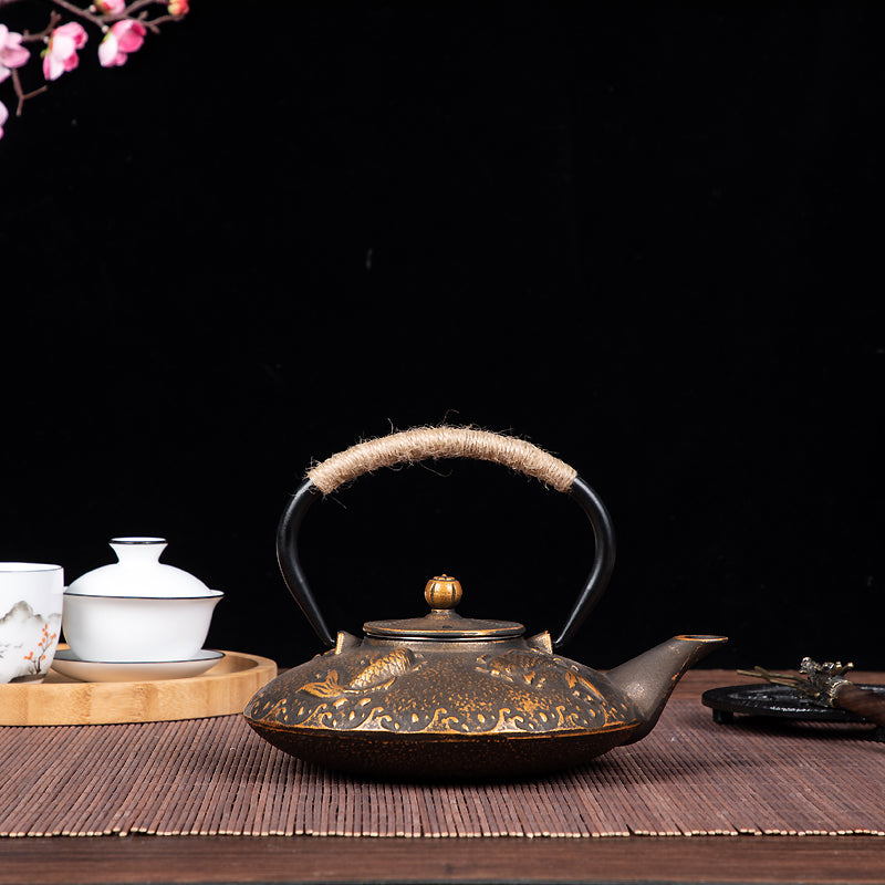 Japanese Craft Cast Iron Teapot with Infuser