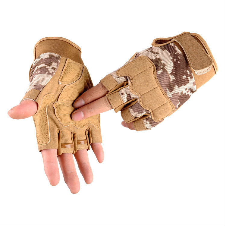 Tactical Half-Finger Gloves for Outdoor Sports and Training