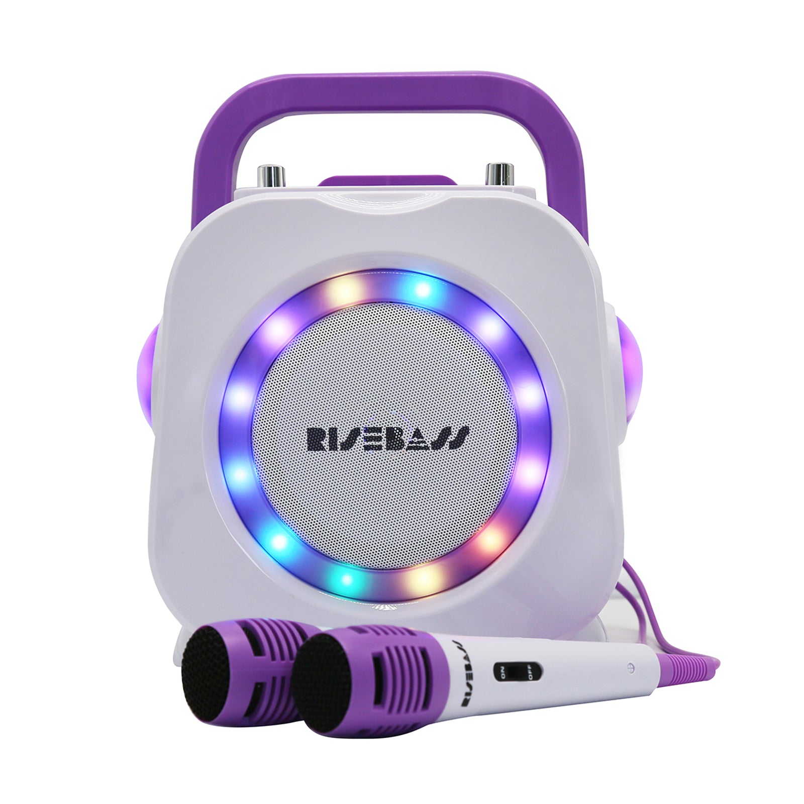 Karaoke Machine for Kids - Bluetooth Speaker with 2 Microphone