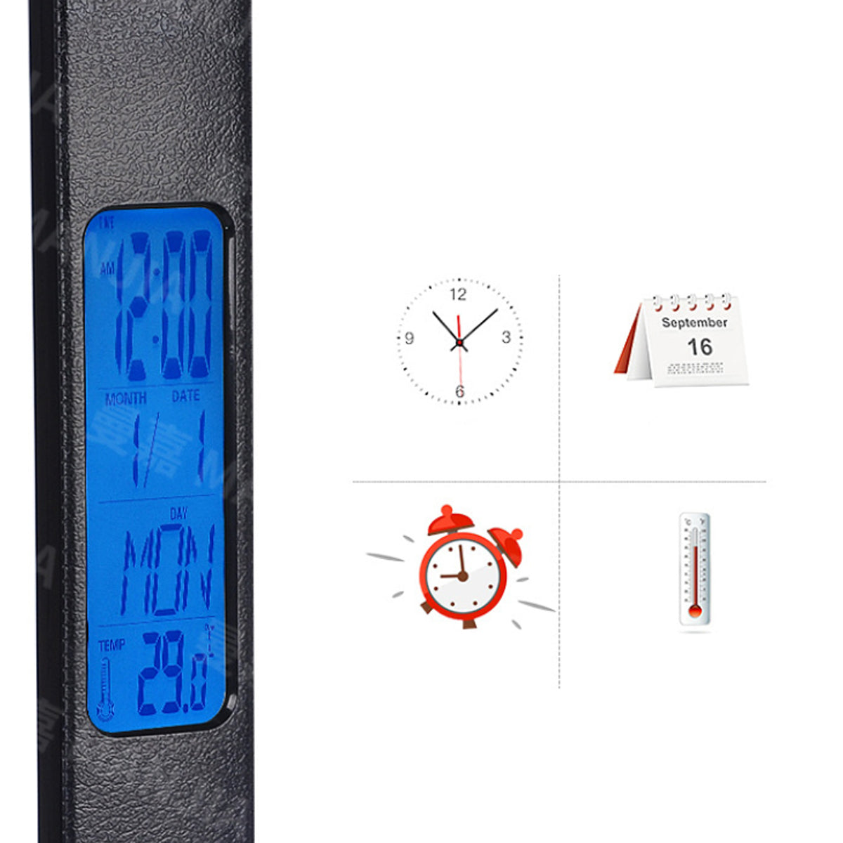 Lamp Plus 3-in-1 Lamp with Phone Charger, Clock and Thermostat