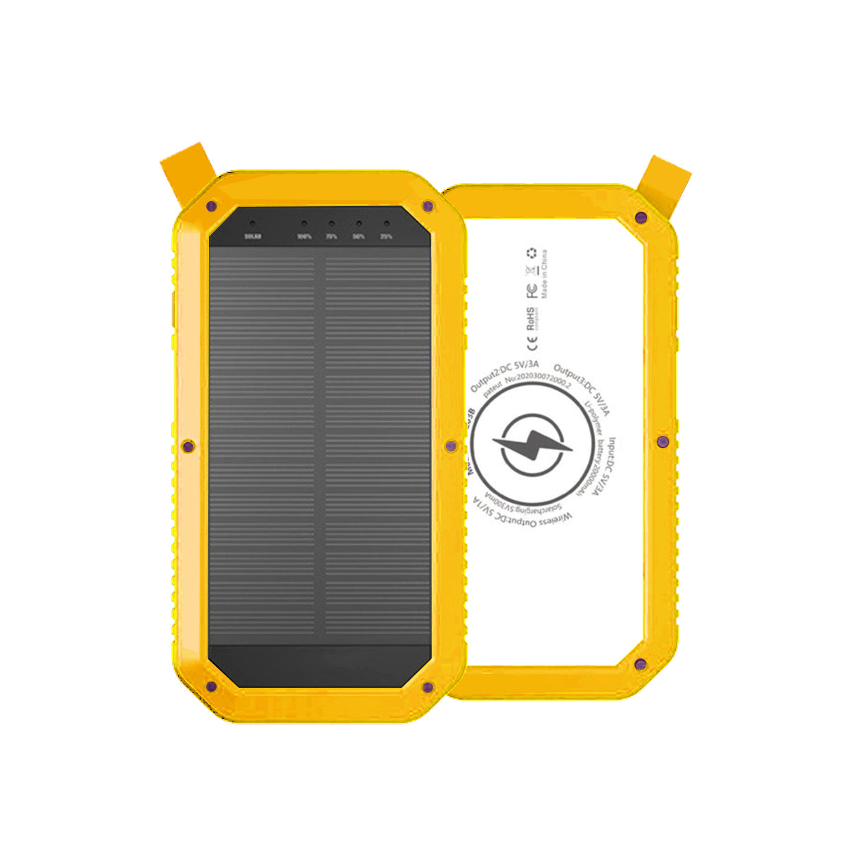 Sun Chaser Mini Solar Wireless Charger with LED Flood Light