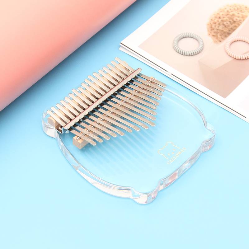 17-Key Crystal Piglet Shape Kalimba Finger Piano