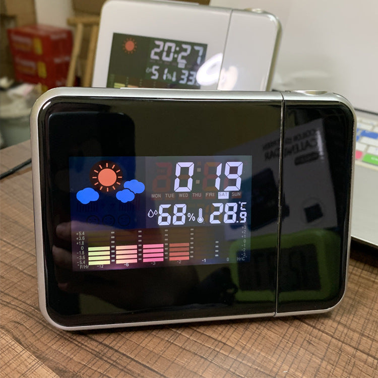 8190 Weather Station Projection Clock with LED Display