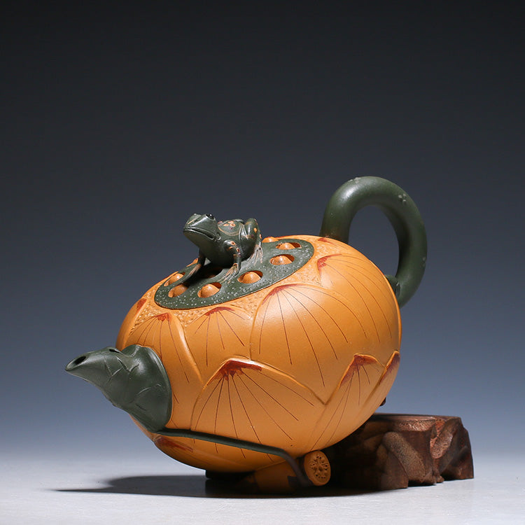 Handmade Purple Clay Teapot, 420ml
