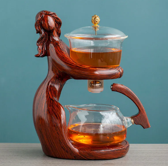 Semi-Automatic Glass Kungfu Tea Set