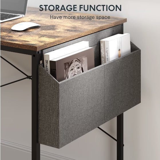 48-Inch Wood & Steel Computer Desk