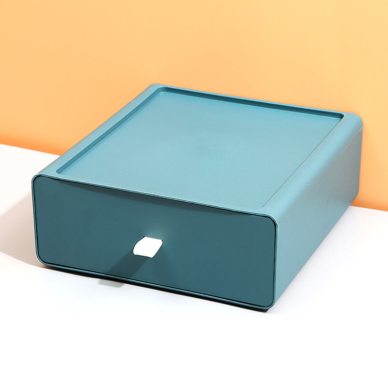 Desktop Drawer Organizer - Stackable Plastic Storage Box
