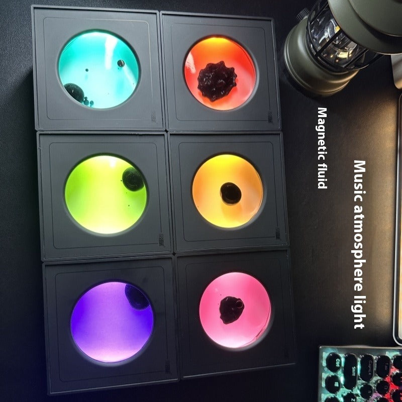 Magnetic Fluid Rhythm Light Speaker