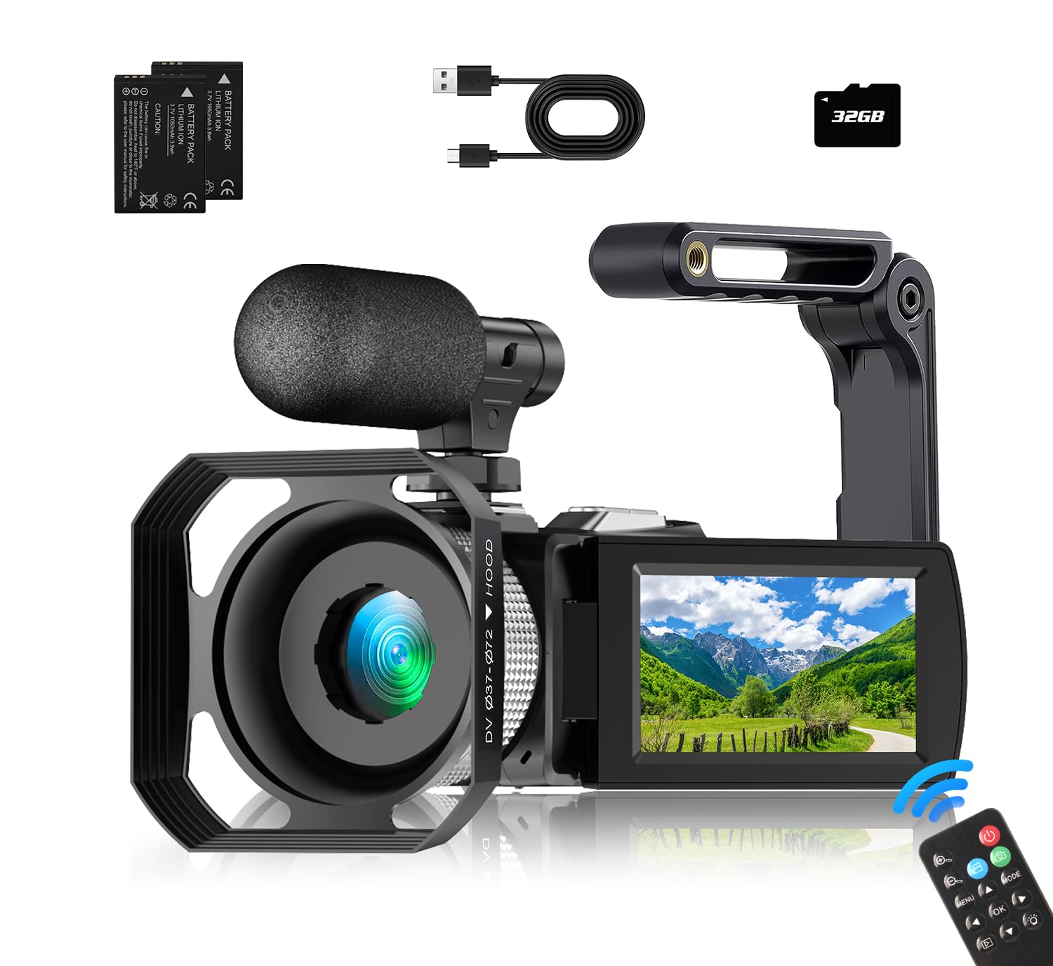 4K 60FPS Digital Video Camcorder Kit