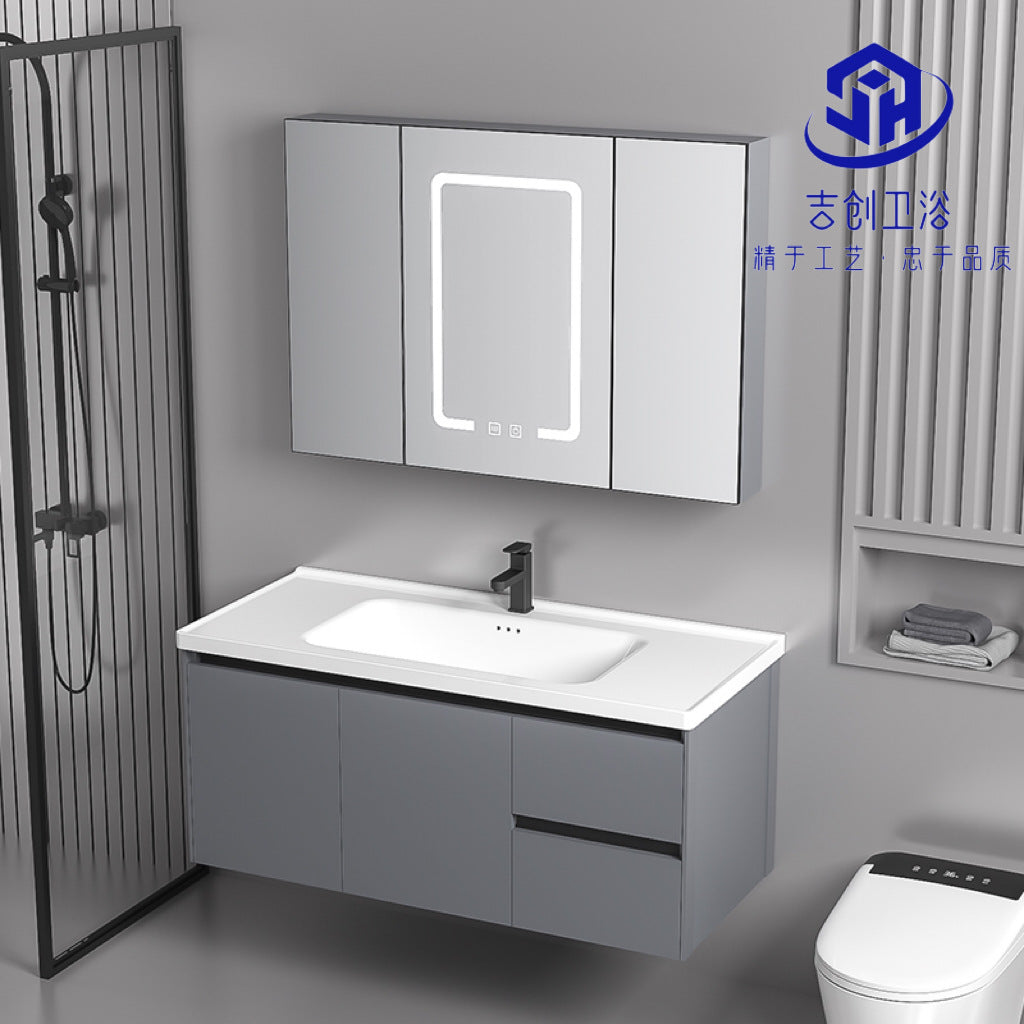 Drawer Bathroom Vanity with Ceramic Sink Combo