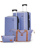 4-Piece PP Luggage Set with Duffel and Toiletry Bag