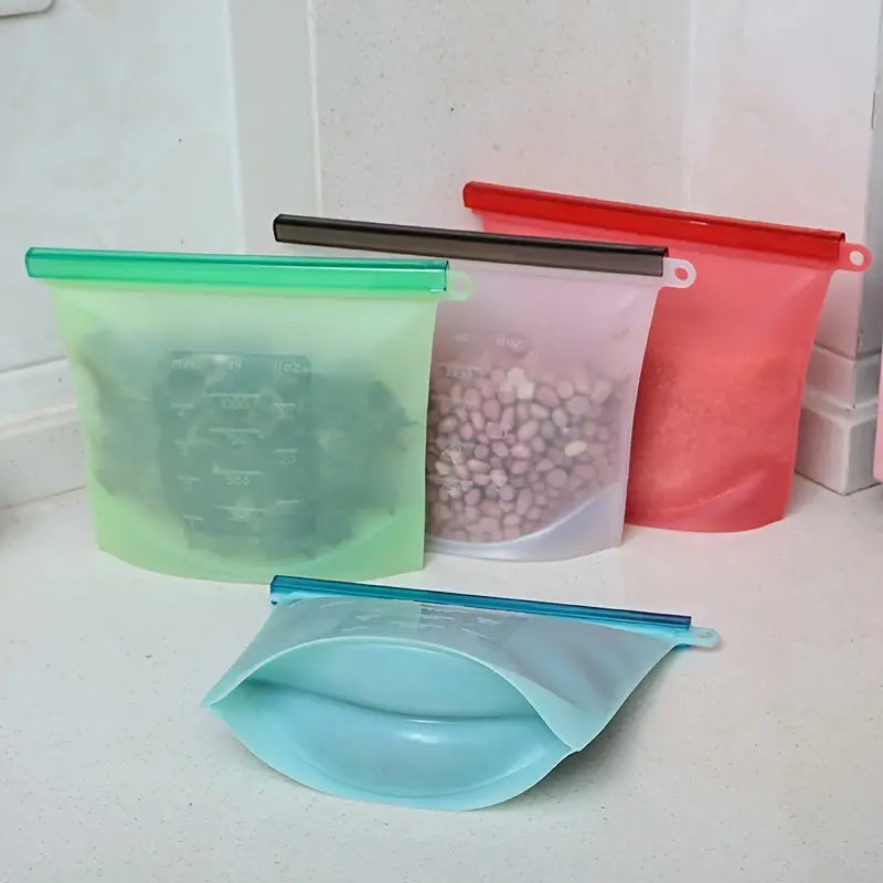 Thickened Silicone Food Storage Bag for Freezer Use