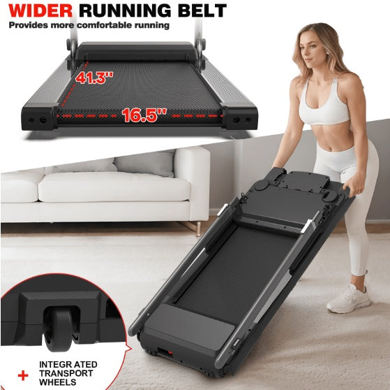 Treadmill with Tabletop Workstation, Adjustable Height