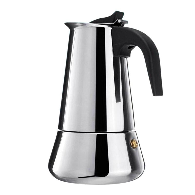 Stainless Steel Moka Pot for Home Coffee Brewing