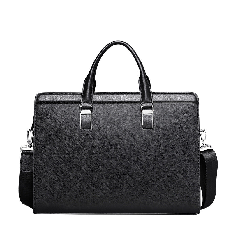 Genuine Leather Briefcase for 14-Inch Laptop