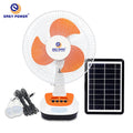 Portable 12-Inch Solar Rechargeable Camping Fan