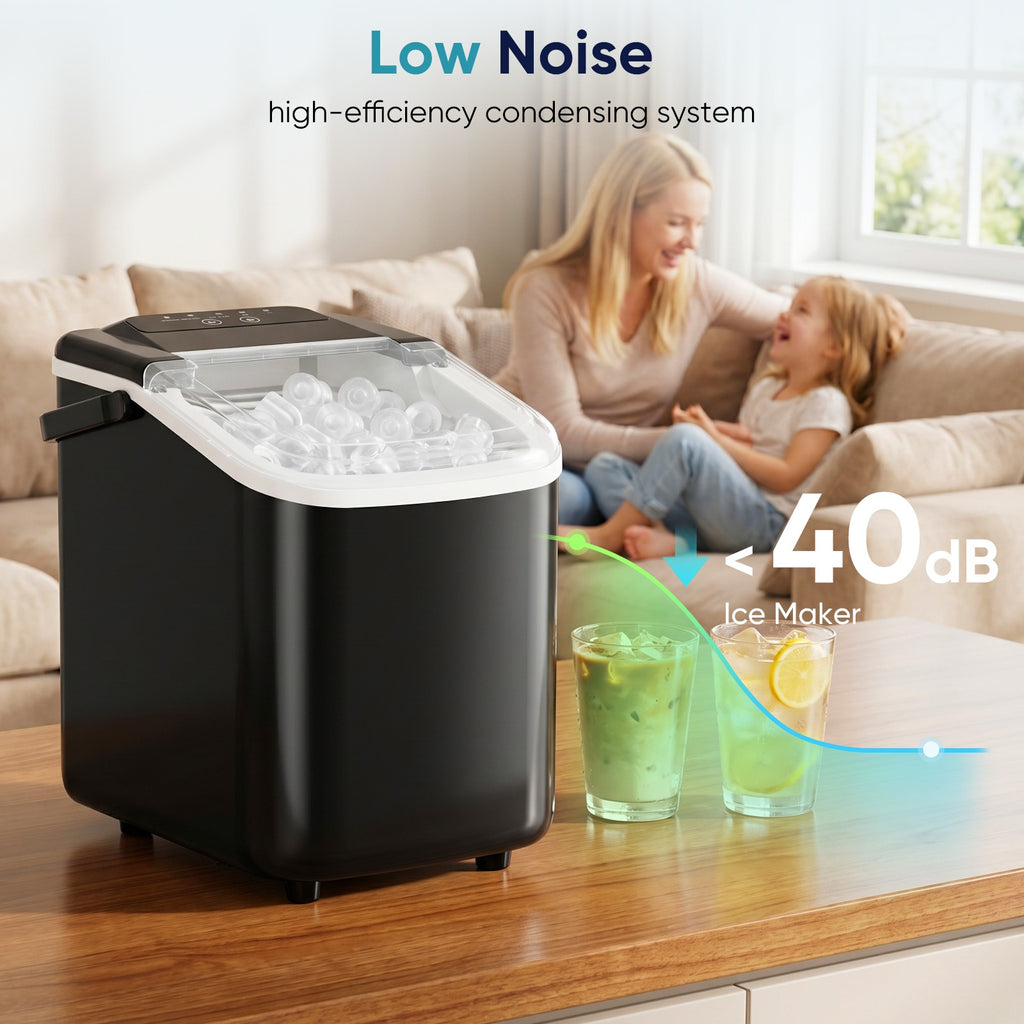 Portable Desktop Ice Maker with Handle