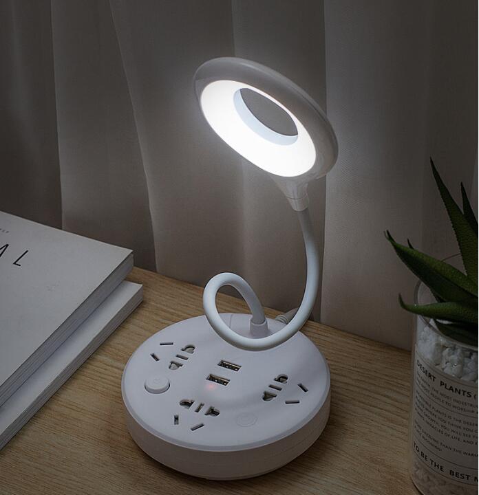Multipurpose USB Socket Table Lamp