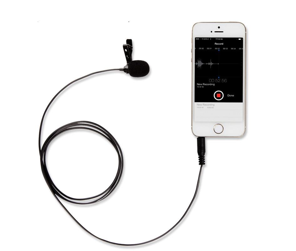 Clip-on Mini Microphone for Recording and Singing