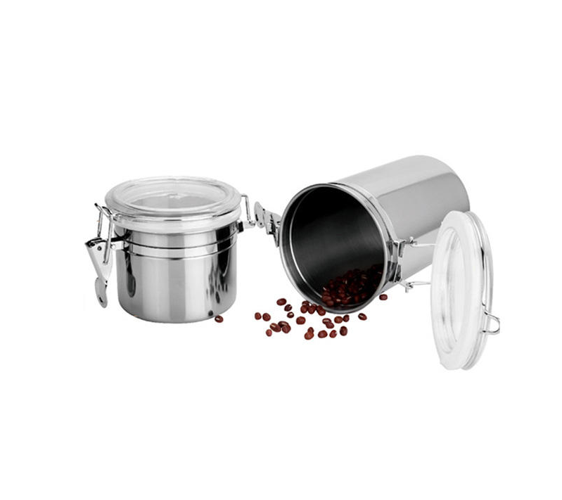 Stainless Steel Coffee Storage Canister with Lid