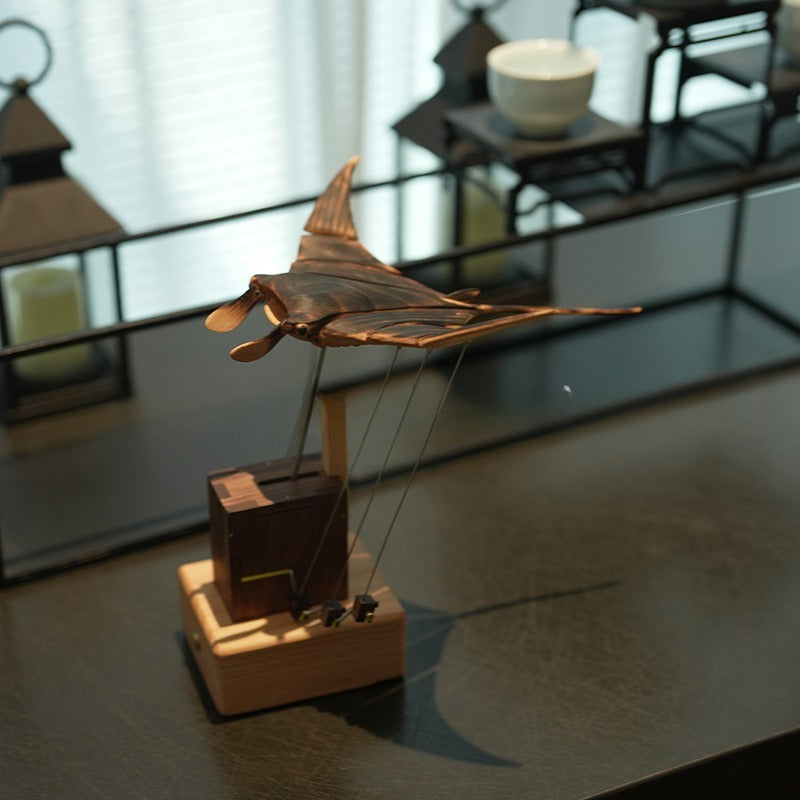 Wooden Manta Ray Ornament