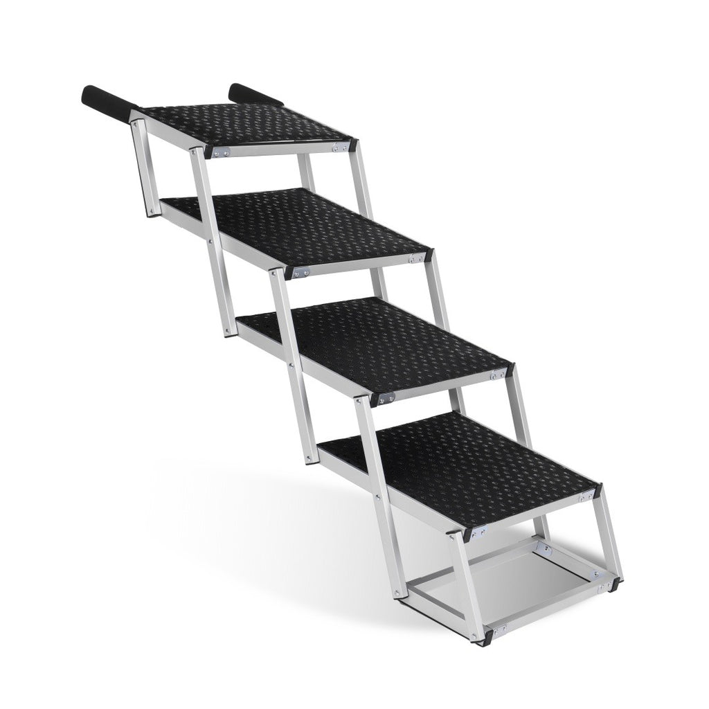 Foldable Dog Ramp - Portable Non-Slip Stairs for Large Dogs