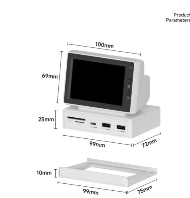 Mini Secondary Display Dock for Desktop PC