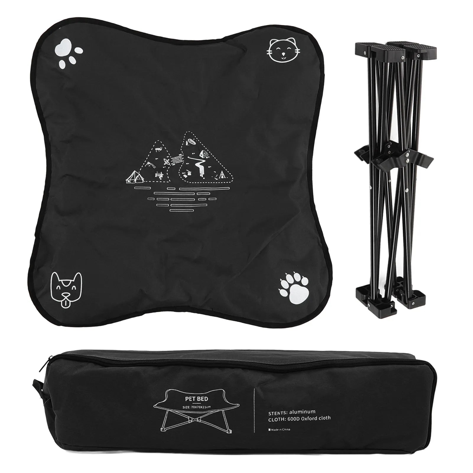 Portable Elevated Folding Pet Bed