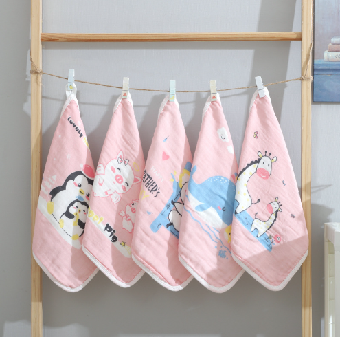100% Cotton Face Towel Set 5 Pieces Kids