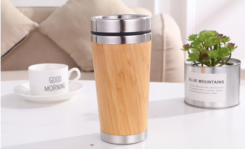 Bamboo Car Cup Coffee Mug Tea Cup