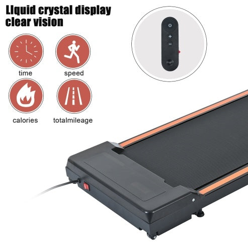 Under-Desk Walking Pad, 2.5HP, 300 lb Capacity