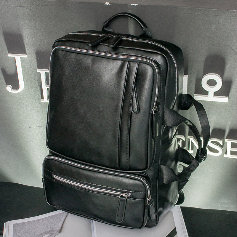 Vintage Casual Leather Backpack