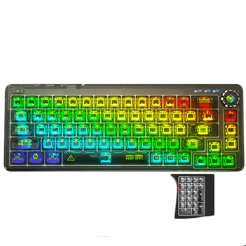 68-Key Hot-Swap Bluetooth Mechanical Keyboard
