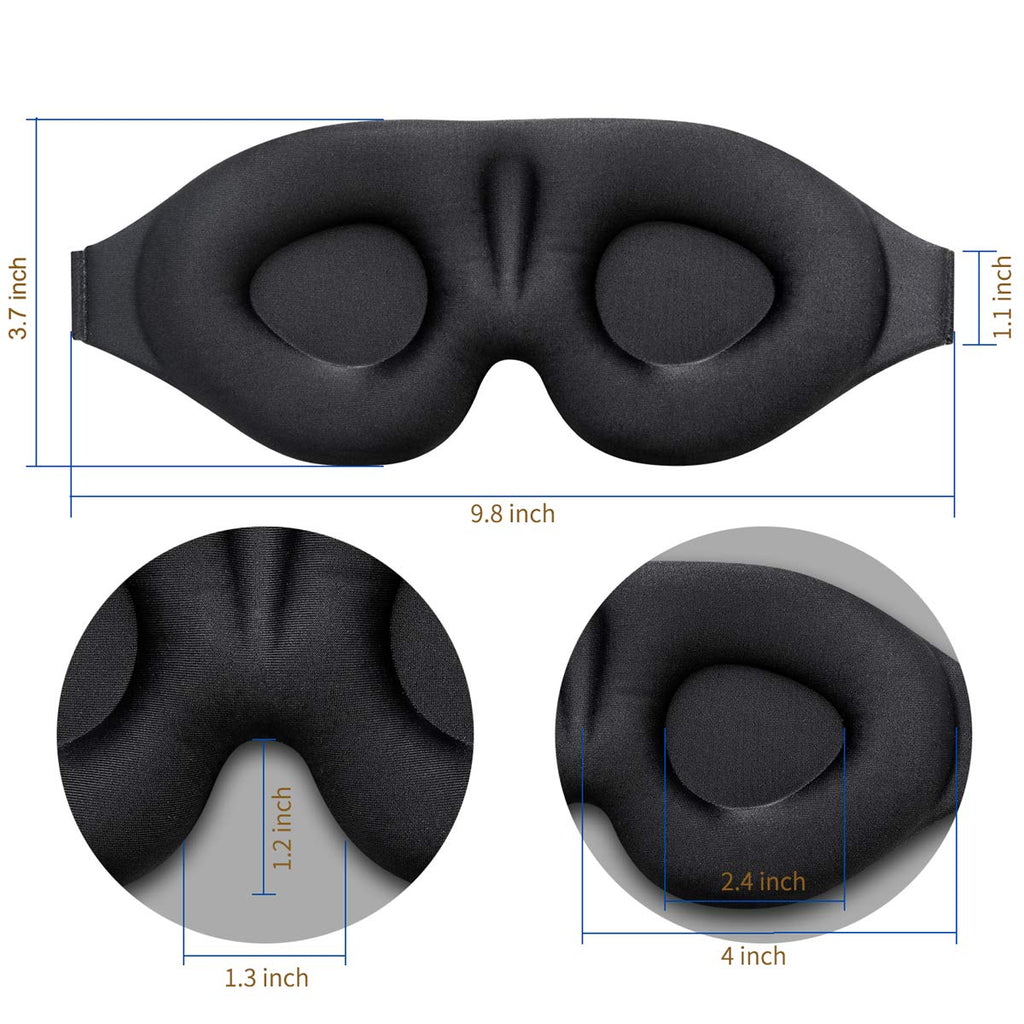 3D Contour Eye Mask for Sleep and Travel