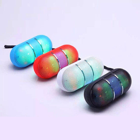 Dance With Me Portable Bluetooth Speaker with Disco LED Lights