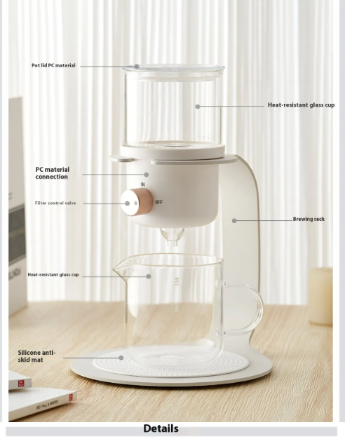 Freshly Ground Coffee Pour-Over Teapot