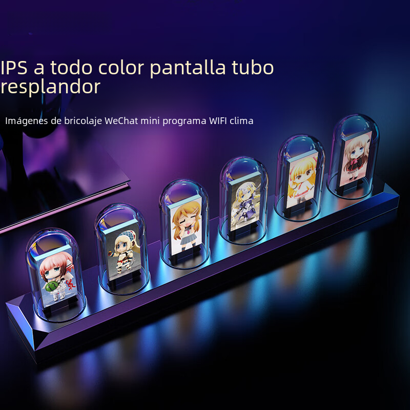 RGB Aluminum Glow Tube Clock