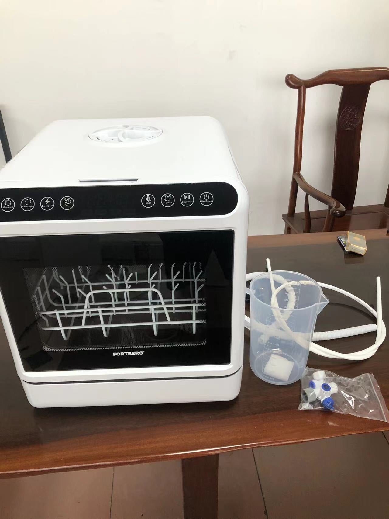 Countertop Automatic Dishwasher with Water Tank