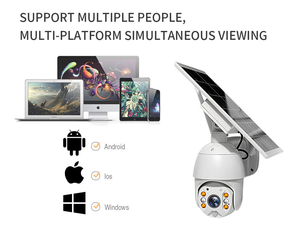 Solar-Powered 4G Security Camera