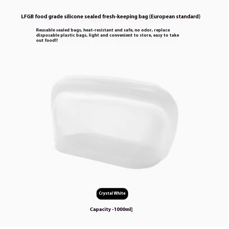 Food Grade Silicone Sealed Bag
