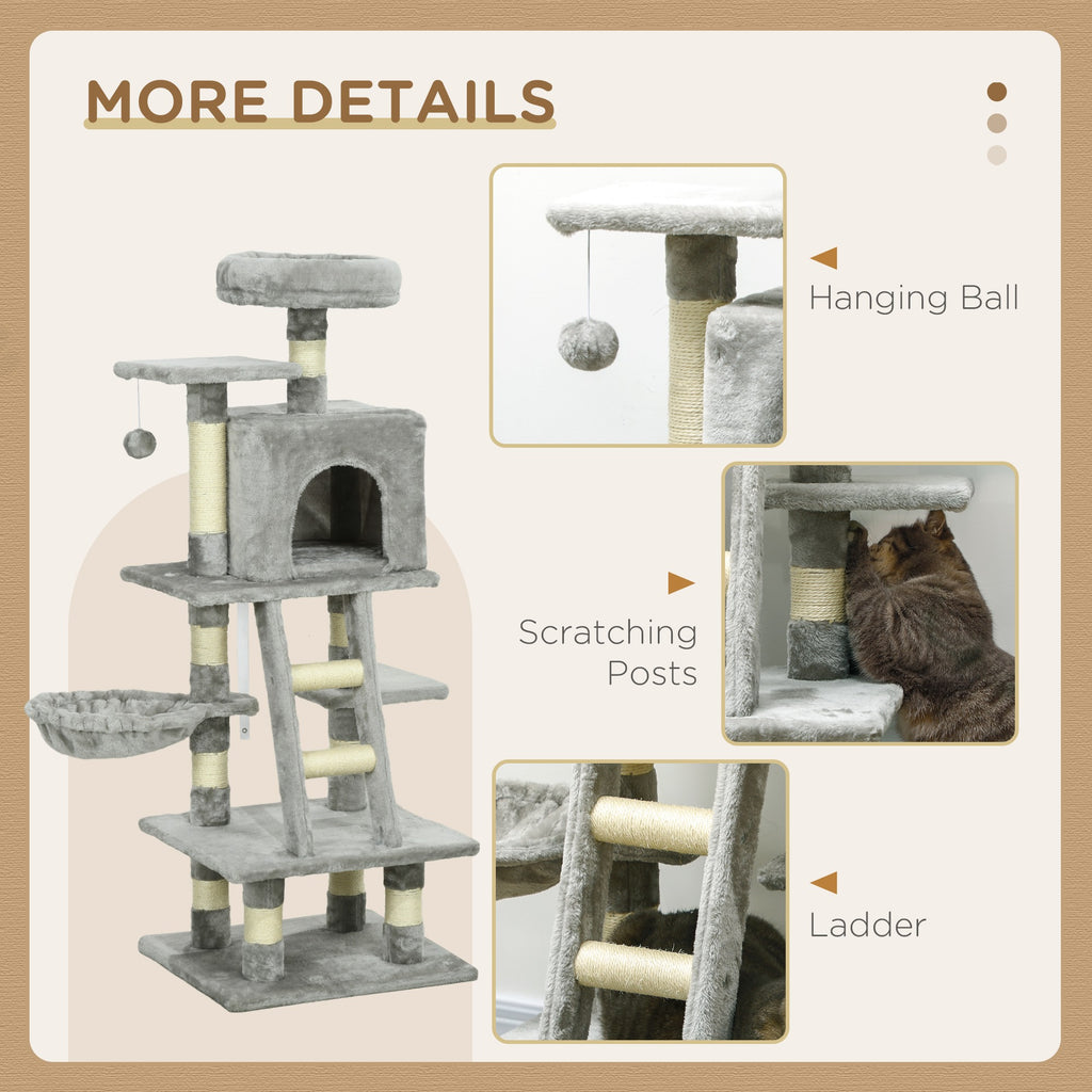 PawHut Cat Tree with Scratching Post