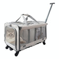 UIRREL Double Compartment Pet Rolling Carrier
