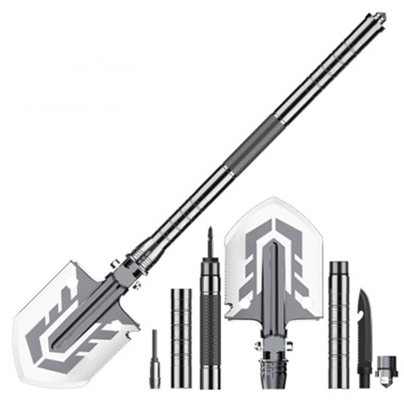 Multifunctional Outdoor Shovel with Fire Starter