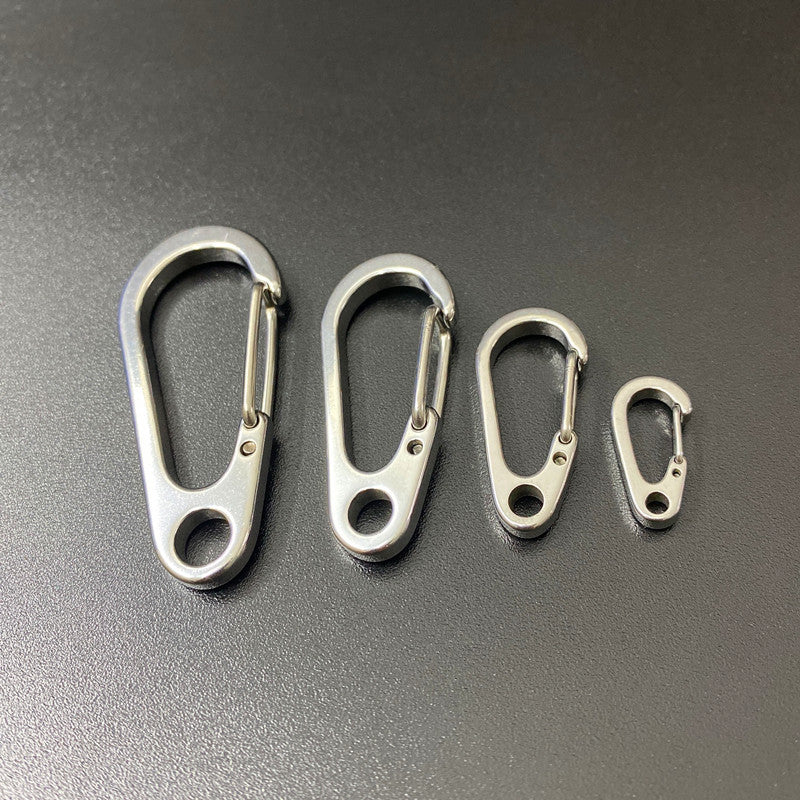 304 Stainless Steel Spring Clip Keychain Hook for Outdoors