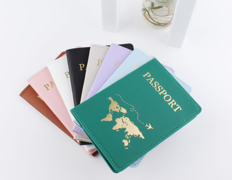 Leather Passport Holder Travel Document Case