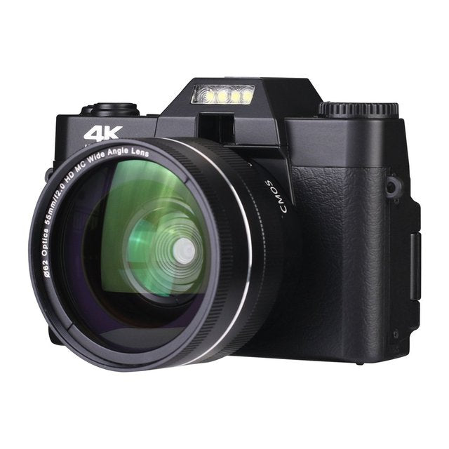 4K HD Digital Camera with 16x Wide-Angle Lens