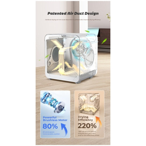 Automatic Pet Dryer Room, Hot & Cold Air