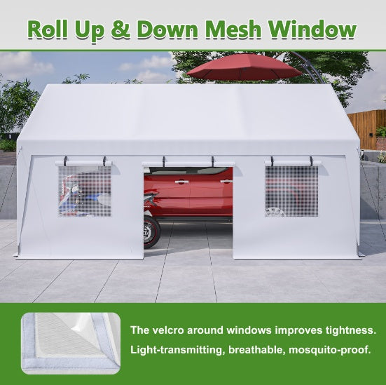 Heavy-Duty Steel Carport Canopy