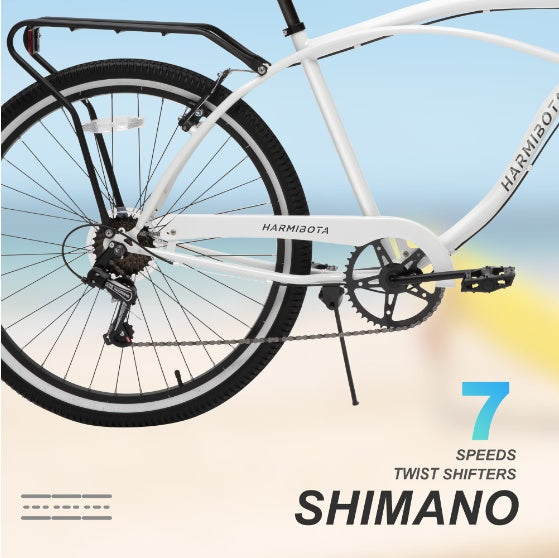 26-Inch 7-Speed Cruiser Bike