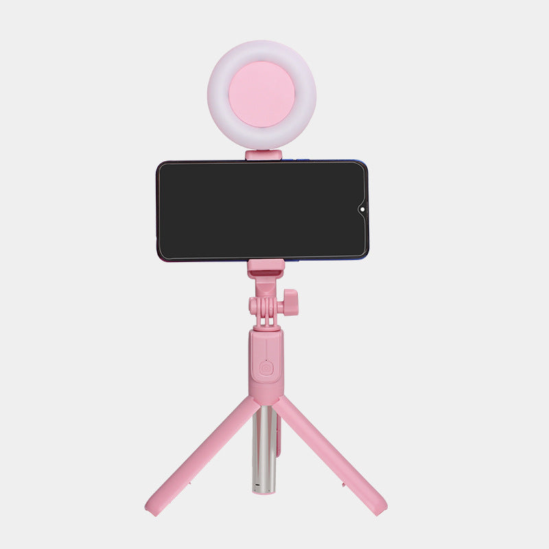 J861 Dual Light Bluetooth Selfie Stick with Tripod and LED Ring Light